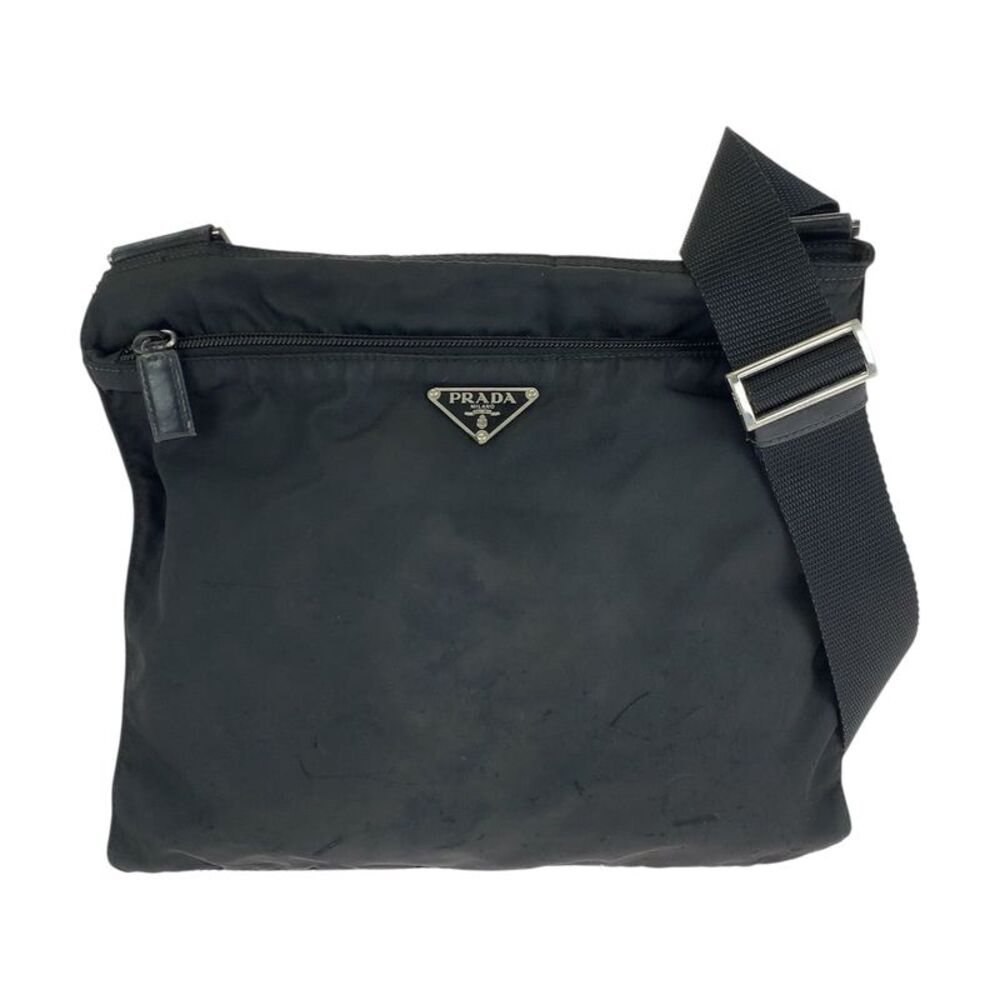 Prada Nylon Tessuto Triangle Logo Shoulder Bag